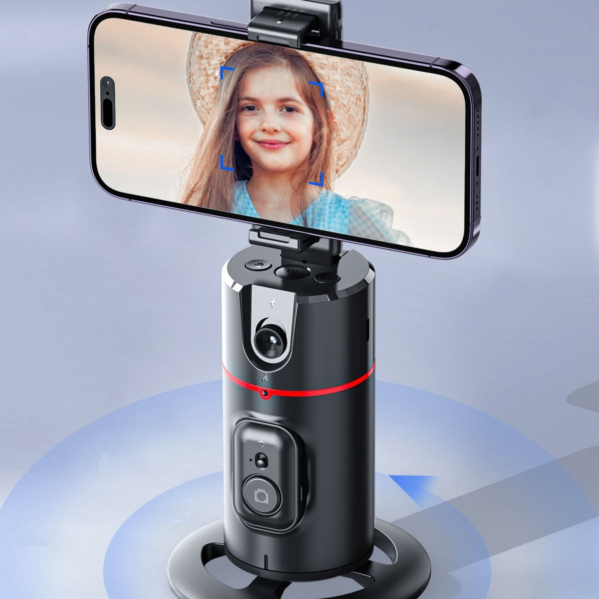 360° Intelligenter KI-Gimbal mit Gesichtserkennung & Stativ