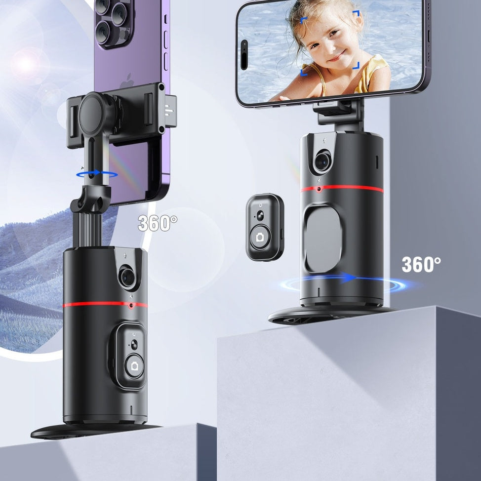 360° Intelligenter KI-Gimbal mit Gesichtserkennung & Stativ