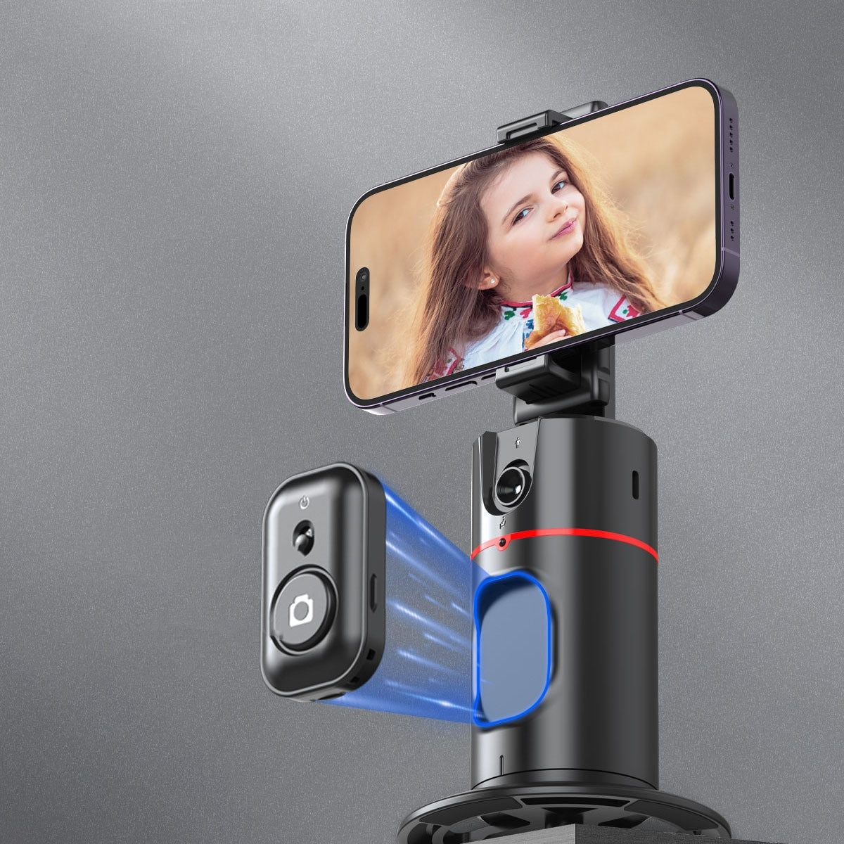 360° Intelligenter KI-Gimbal mit Gesichtserkennung & Stativ