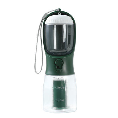 3-in-1 Trinkflasche für Hunde – Wasser, Futter & Kotbeutel in einem